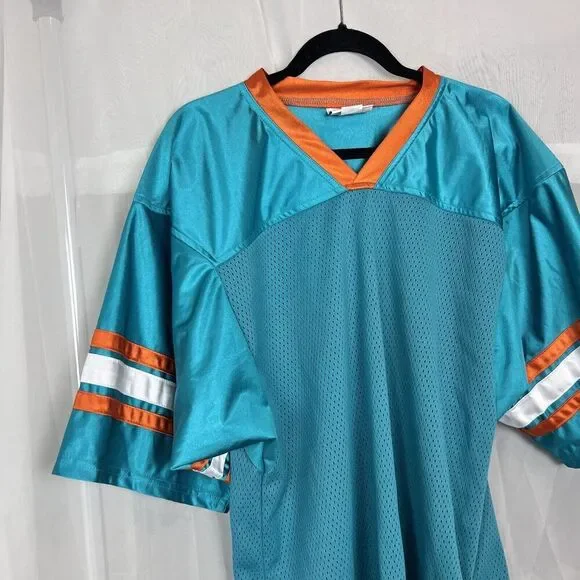 Vintage Miami Dolphins blank jersey Teamwork sz XL sports NFL - Picture 2 of 7